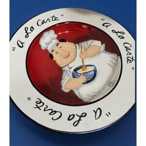 Certified‎ International Platter  Plate 16" Round Pastry Chef A La Carte